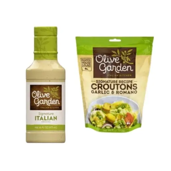 Olive Garden Salad Dressing and Crouton Pack (16oz Bottle) image {6}