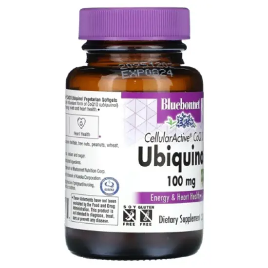 Bluebonnet Nutrition CellularActive CoQ10, Ubiquinol, 100 mg, 30 Vegetarian Softgels image {3}