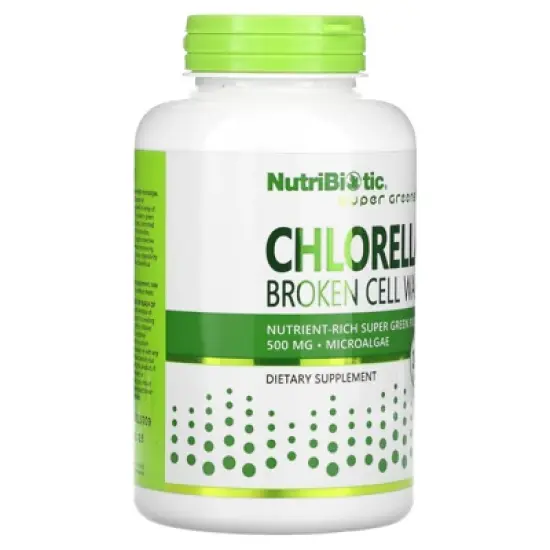 NutriBiotic Chlorella, 500 mg, 300 Vegan Tablets image {3}