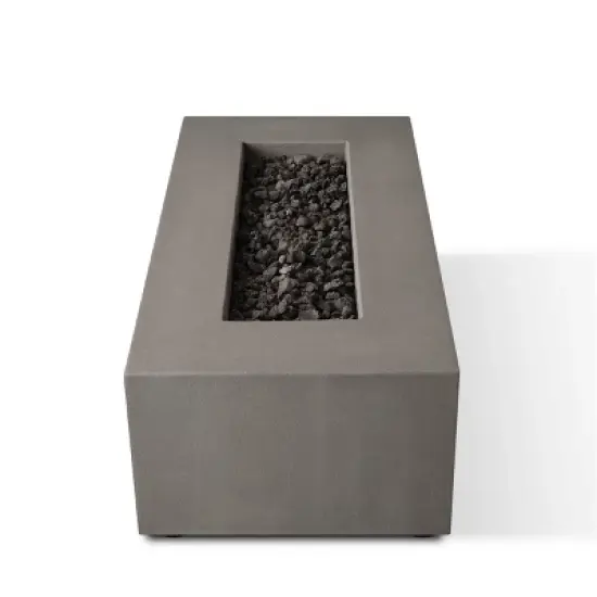 Caraga Casual Rectangle Propane Fire Table Flint - Jensen Co. image {1}