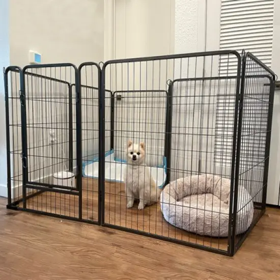 Aivituvin 31"H/39"H Dog Exercise Pen | Outdoor&Indoor Portable Pet Puppy Playpen-AIR50 AIR51 image {11}