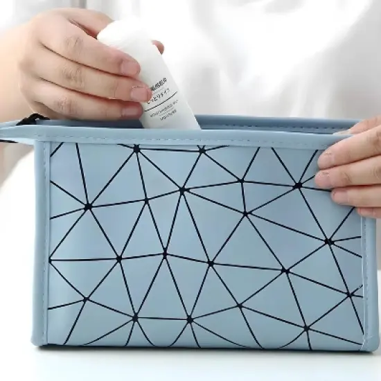 Kitcheniva PU Leather Makeup Pouch Bag Organizer image {3}