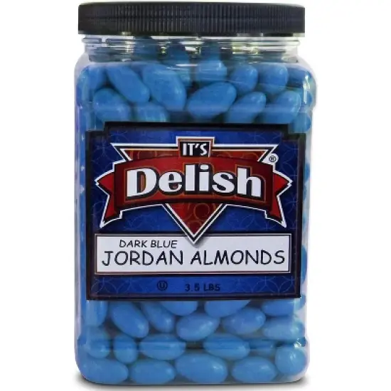 Dark Blue Jordan Almonds by It's Delish &ndash; 3.5 lbs Jumbo Container image {2}