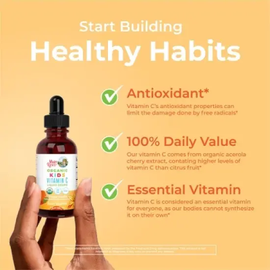 MaryRuth's Kids Vitamin C Drops, Orange Vanilla, Org, 2 oz image {3}
