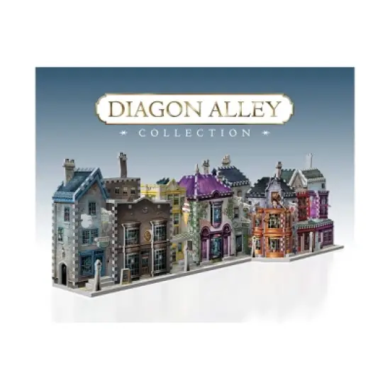 Harry Potter Diagon Alley Collection 4pk 3D Puzzle Set - 1175pc: Wrebbit Foam Educational Toy, Fantasy Theme image {10}