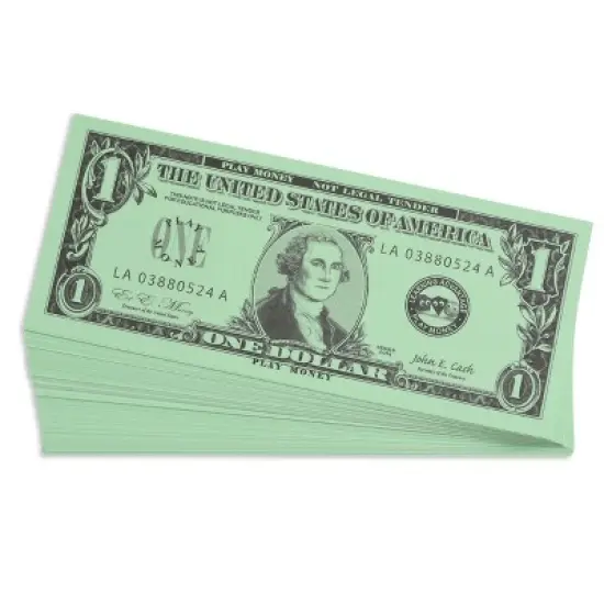 Learning Advantage One Dollar Play Bills, Set of 100 image {1}