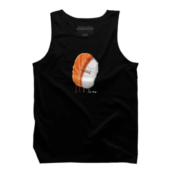 Men's Design By Humans Sushi Hug By andremullerdko Tank Top image {4}