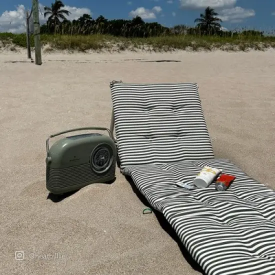 Sunnylife: Reclining Beach Chair - The Vacay Olive Stripe, Adjustable Backrest image {8}
