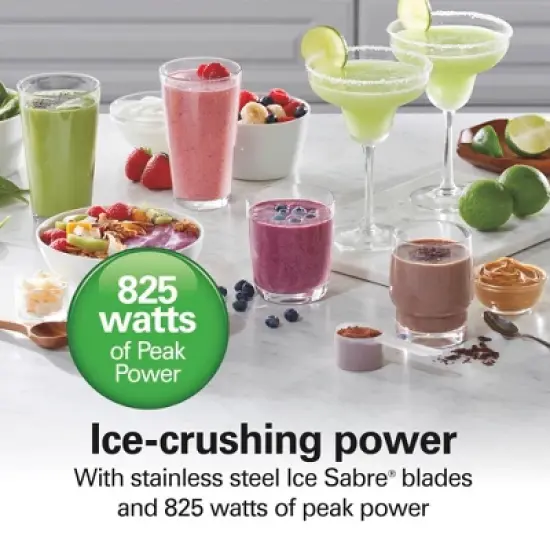 Hamilton Beach Wave Action Blender 48oz Red 53519FG: 700W Glass Jar, 6 Speeds, Dishwasher-Safe, Smoothie & Kitchen Blender image {1}