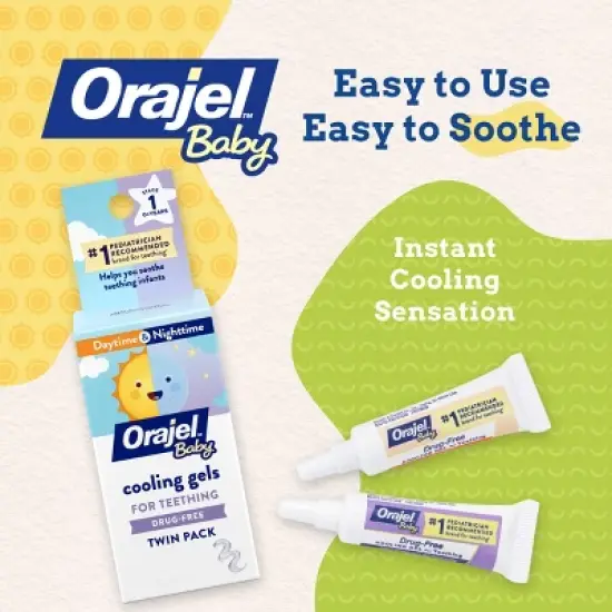 Orajel Baby Daytime & Nighttime Cooling Gels for Teething - 0.36oz image {2}