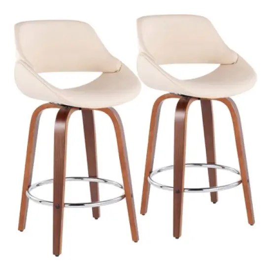 Set of 2 Fabrico Height Barstools - LumiSource
 image {10}