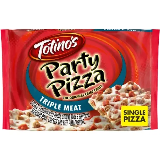 Totino's Triple Meat Party Frozen Pizza - 10.5oz image {8}