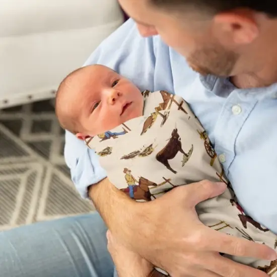 Sweet Jojo Designs Boy Swaddle Baby Blanket Wild West Collection image {2}