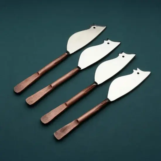 Inox Artisans Celia Ratoncito Cheese Spreader/Knife 4 Pc. Set image {4}