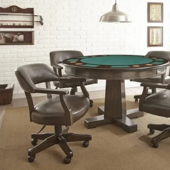 Rudy Captains Chair Brown - Steve Silver image {1}