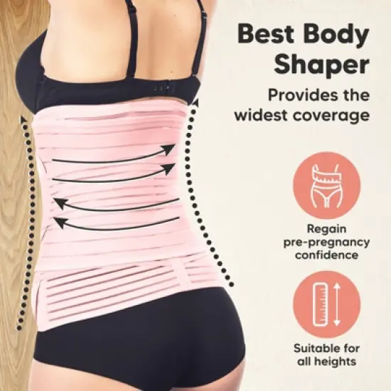 Revive 3 in 1 Postpartum Belly Band Wrap, Post Partum Recovery, Postpartum Waist Binder Shapewear image {4}