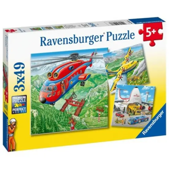 Ravensburger Above the clouds Jigsaw Puzzle Set - 3 x 49pcs image {1}