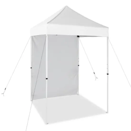 EAGLE PEAK 5x5ft Easy Setup Pop Up Canopy Tent with One Wall image {24}