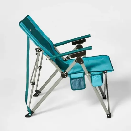 3 Position Tension Recliner Outdoor Portable Camp Chair Green - Embark&trade;: High Backs, Steel Frame image {3}
