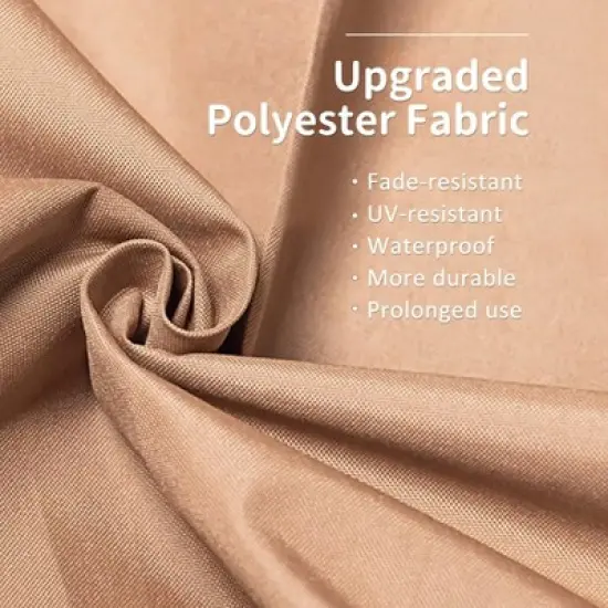 DOMETOUR 11x16 FT Outdoor Retractable Pergola with Weather-Resistant Canopy, Aluminum Patio Gazebo for Garden/Courtyard, Khaki image {6}