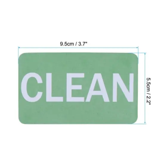 Unique Bargains Dish Washer Refrigerator Kitchen Organization Clean Dirty Sign Magnet Red and Green image {1}
