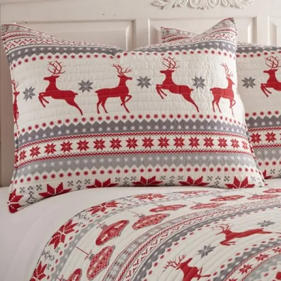 Silent Night Holiday Quilt Set - Levtex Home image {4}