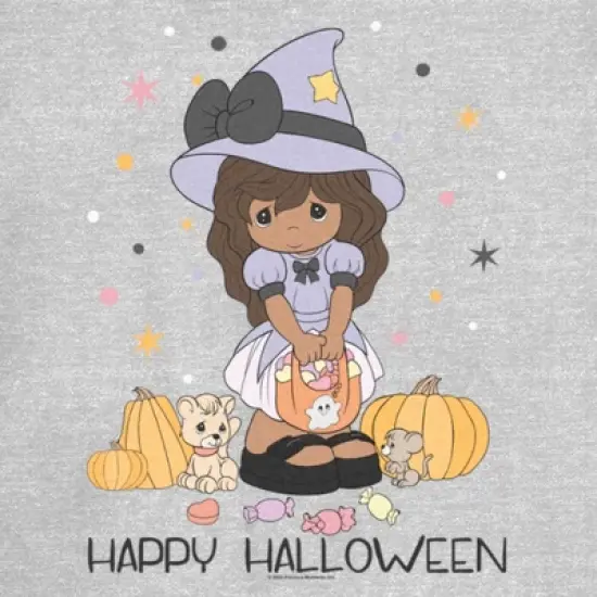 Junior's Precious Moments Happy Halloween Little Witch T-Shirt image {1}