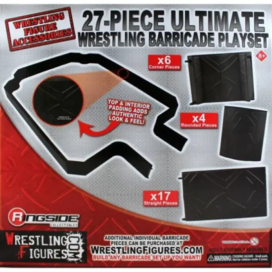 Package Deal 27-Piece Ultimate Wrestling Barricade Playset & Floor Mat Set of 2 image {1}