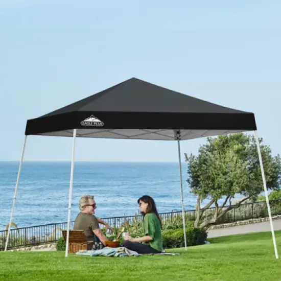 EAGLE PEAK Slant Leg Pop-up Canopy Tent Easy One Person Setup Instant Outdoor Beach Canopy Folding Portable Sports Shelter image {12}