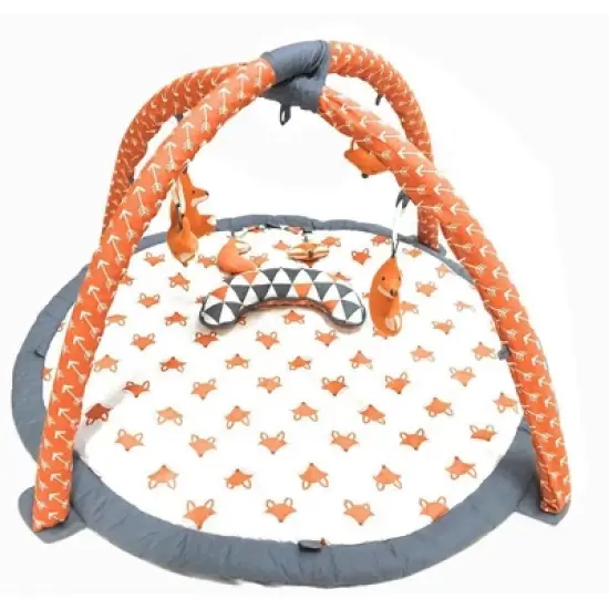 Bacati - Baby Activity Gyms & Playmats (Playful Fox Orange/Grey) image {1}