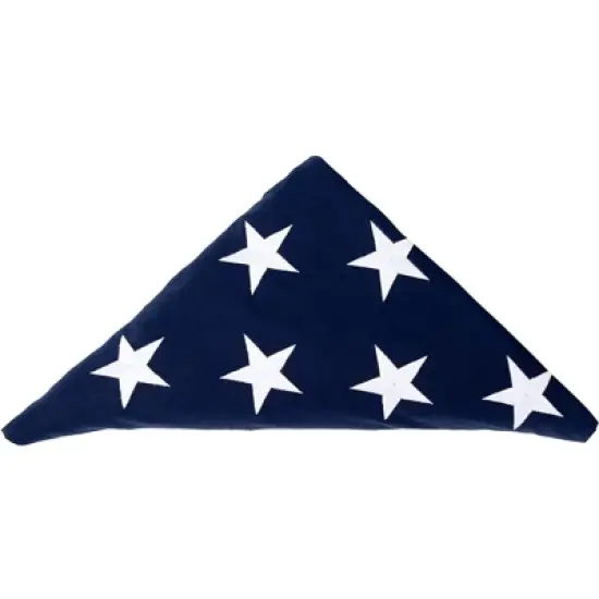 Juvale  5x9.5 American Casket Flag with Embroidered Stars for Veteran Burial, Patriotic Memorial Service image {4}
