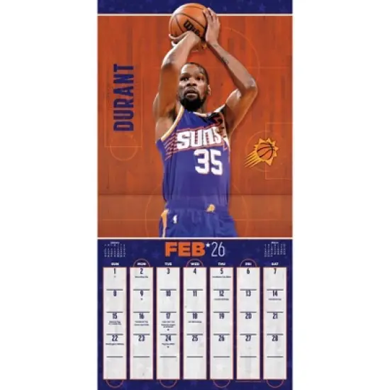 NBA 2026 Superstars 12"x12" Wall Calendar image {2}