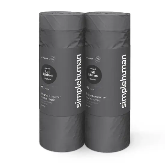 simplehuman Odorsorb Tall Kitchen Liner Rollpack Trash Bags image {1}