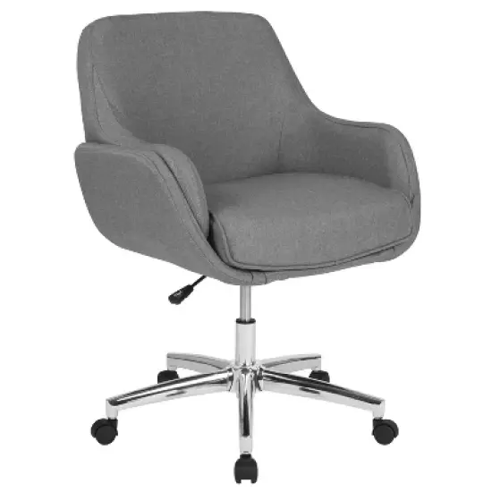 Flash Furniture Rochelle Home and Office Upholstered Mid-Back Molded Frame Office Chair image {11}