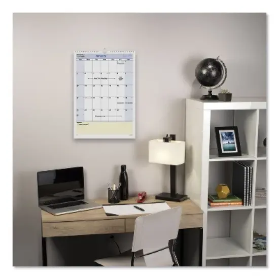 QuickNotes Wall Calendar, 12 x 17, White/Blue/Yellow Sheets, 12-Month (Jan to Dec): 2026 image {2}
