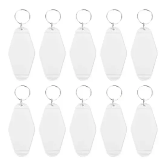 Unique Bargains Blank Vintage Motel Hotel Keychains Key Tag 10 Pcs image {29}