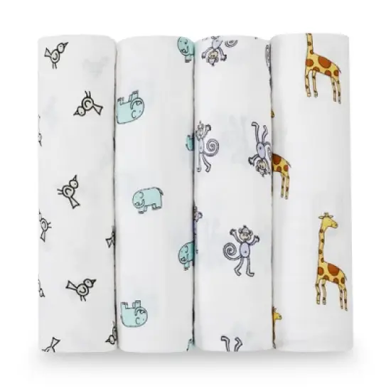 aden + anais muslin swaddle blankets - 4pk image {2}