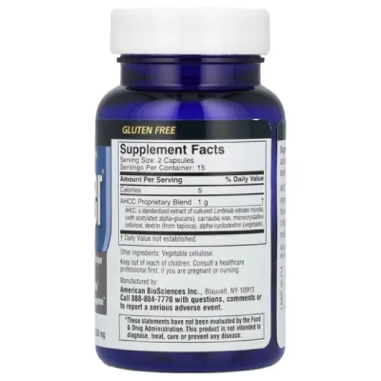 American Biosciences ImmPower&reg; AHCC&reg;, 500 mg, 30 Vegetarian Capsules image {1}