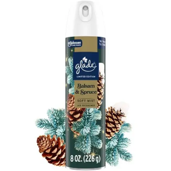 Glade Compressed Gas Air Freshener Aerosol - Balsam & Spruce - 8oz image {12}