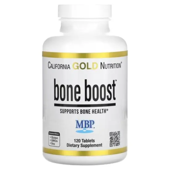 Bone Boost Supplement by California Gold Nutrition, Support for Bone Health, Nutrient Blend with Calcium and Vitamin D, Vegetarian Friendly, Gluten image {5}