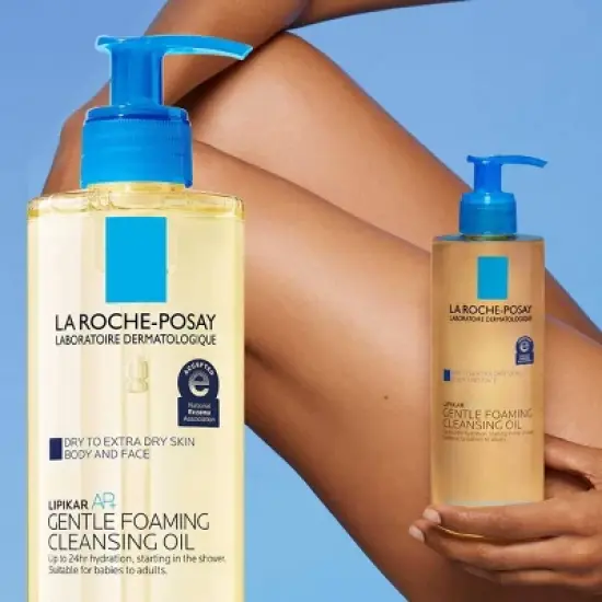 La Roche Posay Lipikar AP+ Gentle Foaming Cleansing Oil - Unscented - 13.52 fl oz image {6}