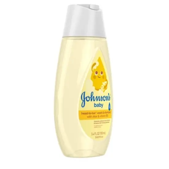 Johnson's Head-To-Toe Gentle Baby Body Wash & Shampoo, Travel Size - 3.4 fl oz image {2}