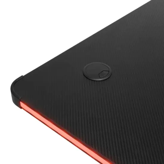 Icon PC Gaming Desk with Built-in Charging Station and LED Lights Black - SD Gaming image {6}