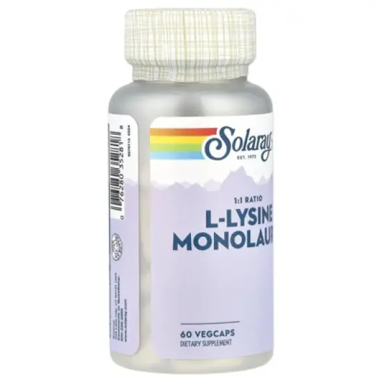 Solaray L-Lysine Monolaurin, 1:1 Ratio, 60 VegCaps image {3}