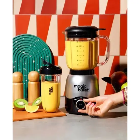 Magic Bullet 2-Speed Countertop Blender Combo Silver MBF50200 image {10}