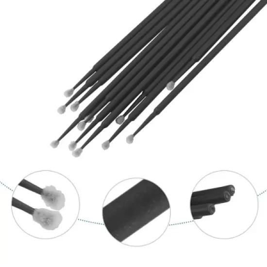 Unique Bargains Not Reusable Micro Applicator Brush for Eyelash Extension Lips Mascara Brushes Tool Set 100 Pcs image {2}
