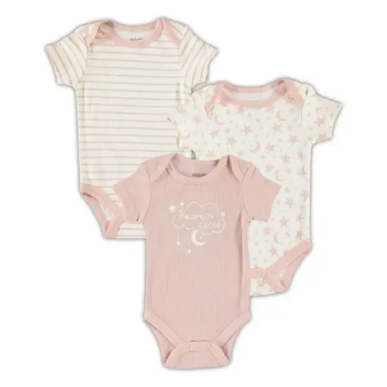Chick Pea Baby Girl Onesie Bodysuit With Slogan Callout image {3}