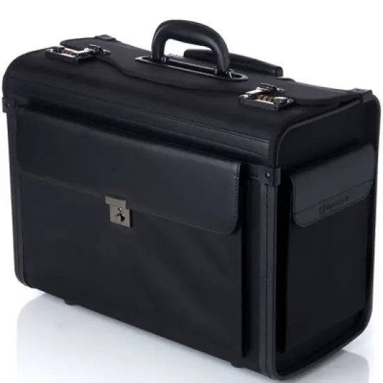 Alpine Swiss Rolling 17" Laptop Briefcase on Wheels Attache Lawyers Case Legal Size image {10}