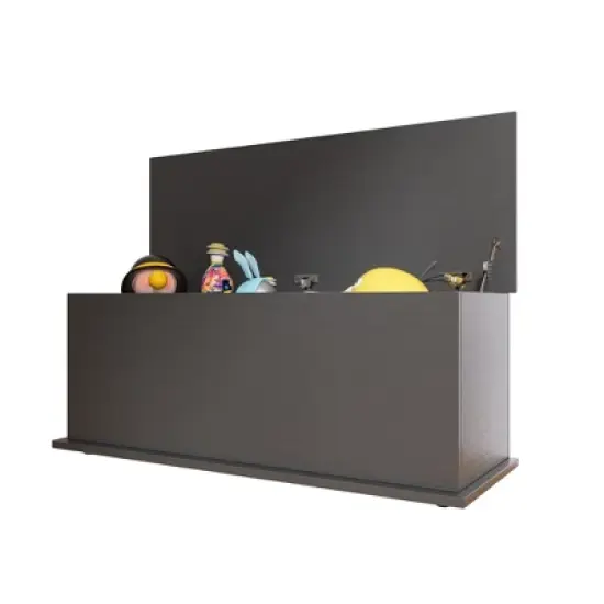 Gulches Storage Chest Trunk, Lift Top Wood Box for  Entryway Bench Organizer Home Furniture, Black image {7}