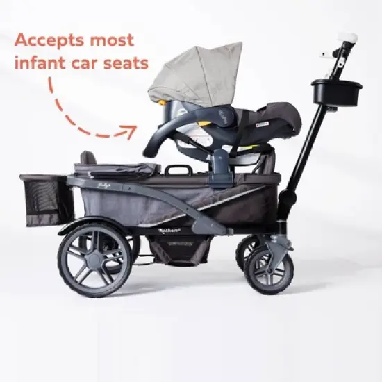 Gladly Family Anthem4 Wagon Stroller - Special Edition Graphite image {7}